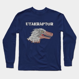 Utahraptor Head Long Sleeve T-Shirt